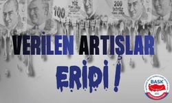 VERİLEN ARTIŞLAR ERİDİ, SABİT GELİRLİLER ALACAKLI
