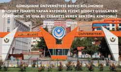 BOZKURT İŞARETİ YAPAN KIZIMIZA FİZİKİ ŞİDDET UYGULAYAN ÖĞRETMEN MÜSVETTESİNİ VE ONA BU CESARETİ VEREN REKTÖRÜ KINIYORUZ