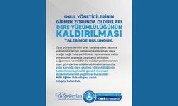 Okul yöneticilerinin derse girme zorunluluğu kaldırılmalıdır