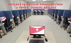Mesleki Yeterlilik Sınavları'nda "E-Sınav" Dönemi Başladı