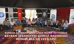 Kurban Bayramı Öncesinde Müjde İstiyoruz. Bayram İkramiyesi Görevi Başındaki Memurlara Da Verilsin!