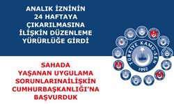 Analık izninin 24 haftaya çıkarılmasına ilişkin Cumhurbaşkanlığı’na başvurduk