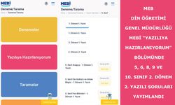 MEBİ “Yazılıya 5, 6, 8, 9 ve 10. sınıf 2. dönem 2. yazılı soruları yayımlandı