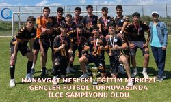 Manavgat Mesleki Eğitim Merkezi Gençler Futbol Turnuvasında İlçe Şampiyonu Oldu
