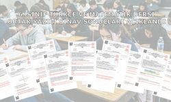 6. Sınıf Türkçe Ve Matematik Dersi Ortak Yazılı Sınav Sonuçları Açıklandı