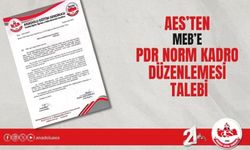 AES’ten MEB’e PDR Norm Kadro Düzenlemesi Talebi