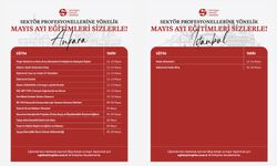 Sektör profesyonellerine yönelik Mayıs ayı eğitimlerimiz sizlerle!