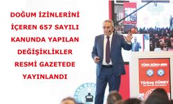 DOĞUM İZNLEİRNİ İÇEREN 657 SAYILI KANUNDA YAPILAN DEĞİŞİKLİKLER RESMİ GAZETEDE YAYINLANDI