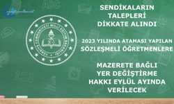 BAKAN TEKİN'DEN 2023'TE GÖREVE BAŞLAYAN ÖĞRETMENLERİN YER DEĞİŞİKLİĞİ TALEPLERİNE İLİŞKİN AÇIKLAMA