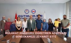 MÜLAKAT MAĞDURU ÖĞRETMEN ADAYLARI SENDİKAMIZI ZİYARET ETTİ