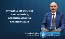 Öncelikle giderilmesi gereken ihtiyaç, öğretmen açığının kapatılmasıdır