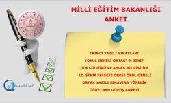 9. SINIF DİN KÜLTÜRÜ VE AHLAK BİLGİSİ İLE 10. SINIF FELSEFE DERSİ ÖĞRETMEN  GÖRÜŞ ANKETİ