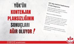 YÖK'ÜN KONTENJAN PLANSIZLIĞININ SONUÇLARI AĞIR OLUYOR