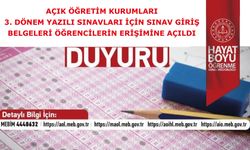 3. DÖNEM YAZILI SINAVLARI İÇİN SINAV GİRİŞ BELGELERİ ÖĞRENCİLERİN ERİŞİMİNE AÇILDI