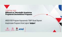 ARDEB 1001 Programı Kapsamında “UDAP Ulusal Deprem Araştırmaları Programı Ortak Çağrısı” Açılıyor