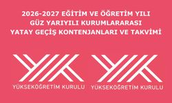 2026-2027 Eğitim ve Öğretim Yılı Güz Yarıyılı Kurumlararası Yatay Geçiş Kontenjanları ve Takvimi