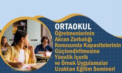 Ortaokul Öğretmenlerine yönelik Akran Zorbalığı Uzaktan Eğitim Semineri