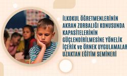 İlkokul Öğretmenlerinin Akran Zorbalığı Konusunda Uzaktan Eğitim Semineri