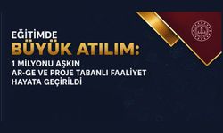 Eğitimde  Milyonu Aşkın AR-GE ve Proje Faaliyetleri Hayata Geçirildi