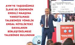 AYM'den EMSAL NİTELİKTEKİ DAVALARIN BİRLEŞTİRİLMESİ TALEBİNDE BULUNDUK