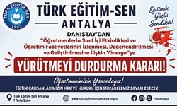 “Öğretmenlerin Sınıf İçi Etkinlikleri ve Öğretim Faaliyetlerinin İzlenmesi, Değerlendirilmesi ve Geliştirilmesine İlişkin Yönerge”ye ​YÜRÜTMEYİ DURDURMA KARARI!