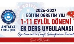1-11 Eylül Ek Ders Uygulaması Nasıl Olacak?