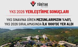 YKS sınavına giren mezunlarımızın yüzde 40’ı, YKS 2026 sıralamasında ilk 1000’de yer aldı
