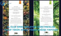 İL/İLÇE EMRİ BEKLEYEN ÖĞRETMENLER YUSUF TEKİN ADINA FİDAN BAĞIŞI YAPIYOR