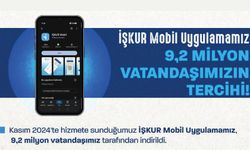 İŞKUR Mobil uygulamamız ile hizmetlerimizi 9.2 milyon vatandaşımızın cebine taşıdık