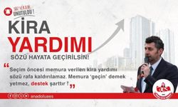 SEÇİM ÖNCESİ VERİLEN "KİRA YARDIMI" SÖZÜ HAYATA GEÇSİN