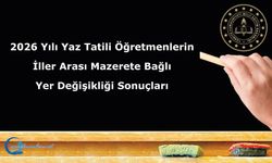 2026 Yılı Yaz Tatili Öğretmenlerin İller Arası Mazerete Bağlı Yer Değişikliği Sonuçları