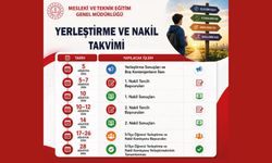 Mesleki ve teknik ortaöğretim kurumlarında yerleştirme ve nakil işlemlerine ilişkin Ağustos ayı takvimi