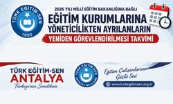 Eğitim Kurumlarına Yöneticilikten Ayrılanların Yeniden Görevlendirilmesi Takvimi