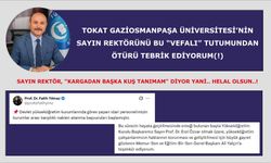 Sayın Rektör, "Kargadan başka kuş tanımam" diyor yani.. Helal olsun..!