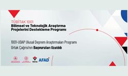 1001-UDAP Ulusal Deprem Araştırmaları Programı Ortak Çağrısı’nın Başvuru Süresi Uzatıldı