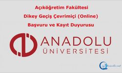 2026-2027 Öğretim Yılı Dikey Geçiş Çevrimiçi (Online) Başvuru ve Kayıt Duyurusu