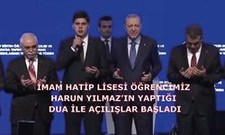 İmam Hatip Lisesi Öğrencimiz Harun Yılmaz’ın yaptığı dua ile açılışlar başladı