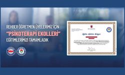 REHBER ÖĞRETMEN ÜYELERİMİZ İÇİN “PSİKOTERAPİ EKOLLERİ” EĞİTİMLERİMİZİ BAŞARIYLA TAMAMLADIK