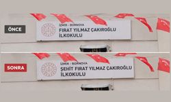 Ülkücü Şehidimiz Fırat Yılmaz Çakıroğlu’nun adını taşıyan ilkokulumuzun ismine “Şehit” ibaresinin eklendi