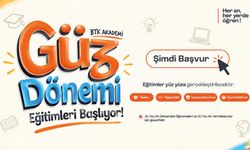 Güz dönemi eğitimleri başlıyor!