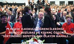 Müzik İlkokulu öğrencilerimiz Bengü Yeşilbaş ve Kıvanç Özgür, "Sırtındaki sepetin ben olayım hamalı..."