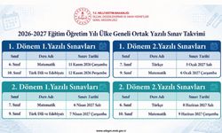 ÜLKE GENELİ ORTAK YAZILI SINAV TAKVİMİ BELLİ OLDU