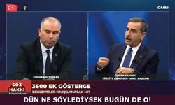 DÜN NE SÖYLEDİYSEK BUGÜN DE O!