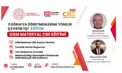 COĞRAFYA ÖĞRETMENLERİNE YÖNELİK ÇEVRİM İÇİ EĞİTİM OGM MATERYAL CBS EĞİTİMİ