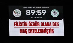Filistin özgür olana dek maç ertelenmiştir