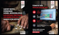 Her yaşta öğrenmeye, gelişmeye ve üretmeye imkân sağlayan güçlü bir eğitim ağıyla çalışıyoruz