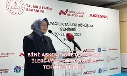Bini Aşkın Öğretmenimiz İleri ve Geri Dönüşüm Tekniklerinde Uzmanlaşacak