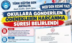 Okullara gönderilen ödeneklerin harcanma süresi belirlendi