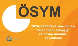 2026-KPSS Ön Lisans Sınavı: Temel Soru Kitapçığı ve Cevap Anahtarı Yayımlandı