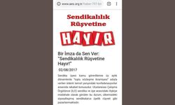 Sendikalılık Rüşvetine Hayır!